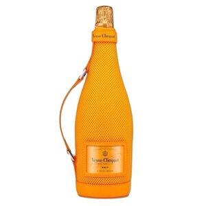 Veuve Clicquot Champagne Ice Jacket Bottle Holder Carrier Coozie Orange/Gold